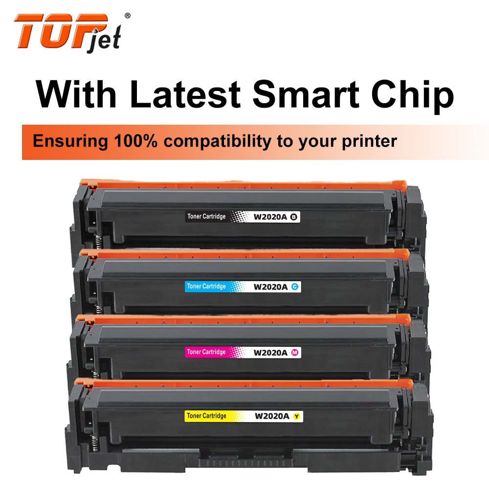 Topjet 414A W2020A W2021A W2022A W2023A Color Toner Cartridge With Chip Compatible for HP LaserJet Pro MFP M479 Laser Printer
