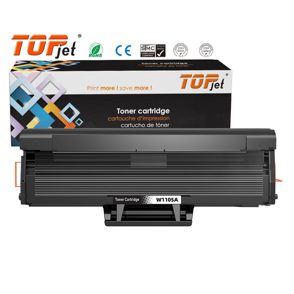 Topjet Compatible HP W1105A 105A 1105 Premium Black Laser Toner Cartridge Compatible For Laser 107 MFP105 MFP137 Printer