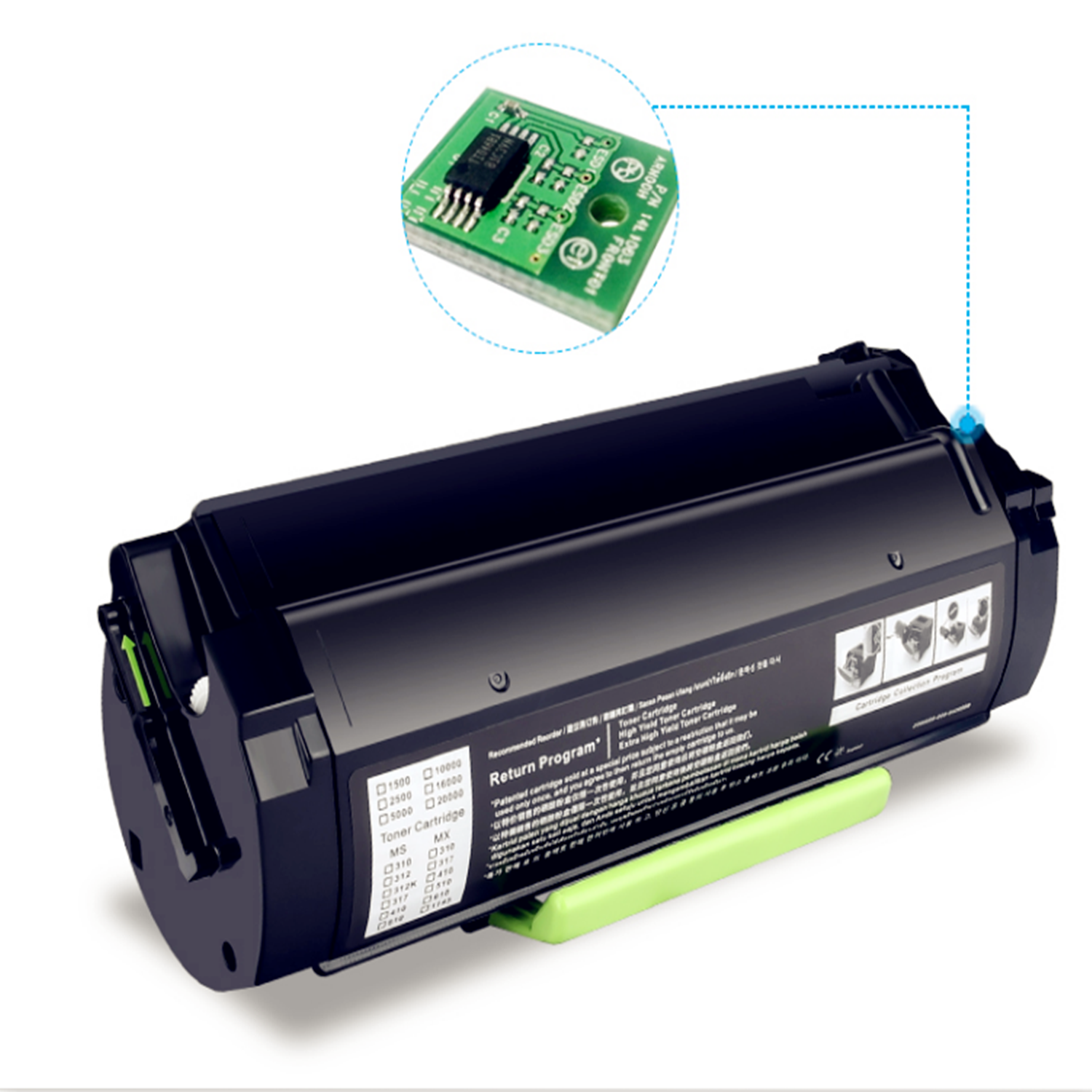 HITEK High quality Compatible Lexmark 24B6213 Black Laser Toner Cartridge For XM1140 M1140 1140 Printer