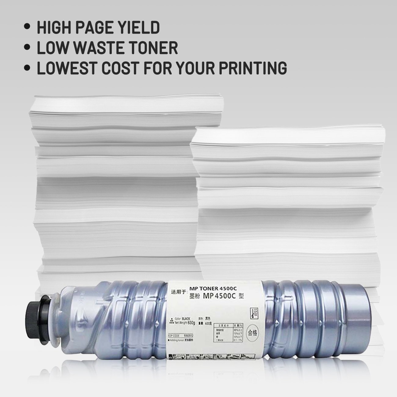 Genuine Compatible Ricoh MP4500C Toner For Ricoh MP4500B 5000B 4001 5001 4002 5002 Copier Toner Cartridge