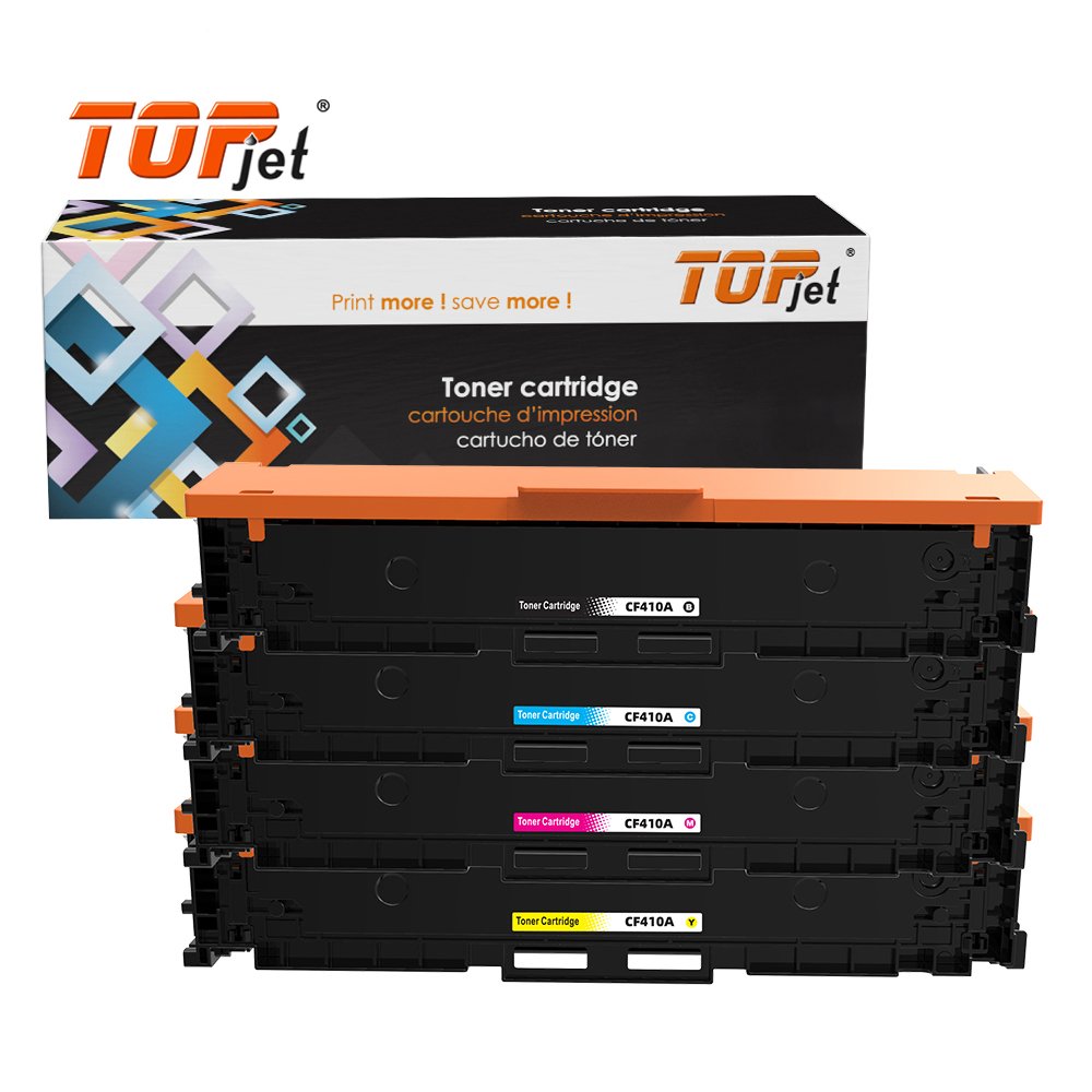 Topjet 410A CF410A CF411A CF412A CF413A CF410 CF411 CF412 CF413 Laser Toner Cartridge Compatible for HP M477 M452NW Printer