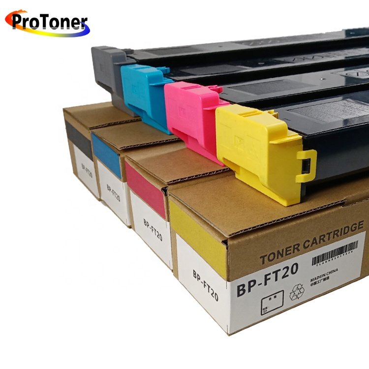 Premium quality Toner Cartridge Bp-CT20 AT20 FT20 QT20 Compatible For Sharp BP-10C20 120C20 120C25 with 18000 pages for black