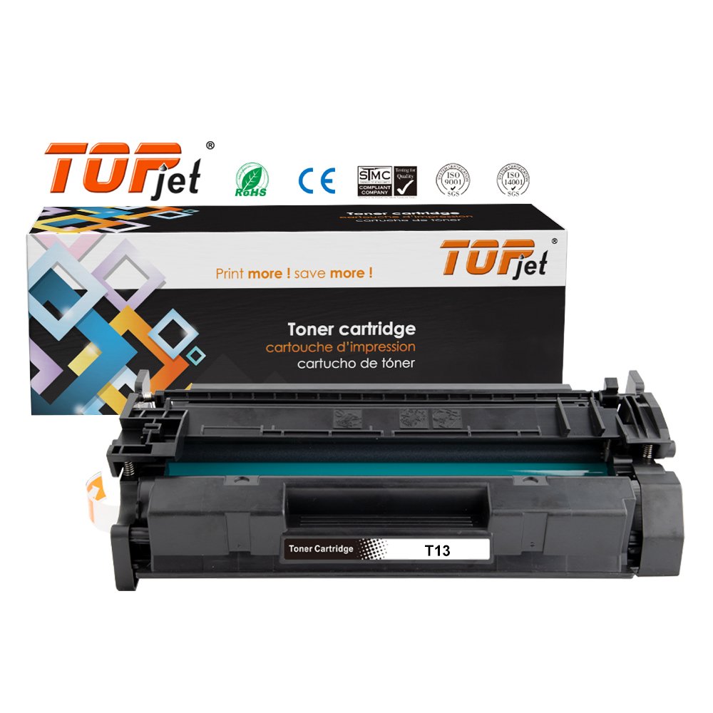 Topjet T13 T 13 Mono Laser Toner Cartridge with Chip Compatible For Canon imageCLASS X LBP1440 Printer