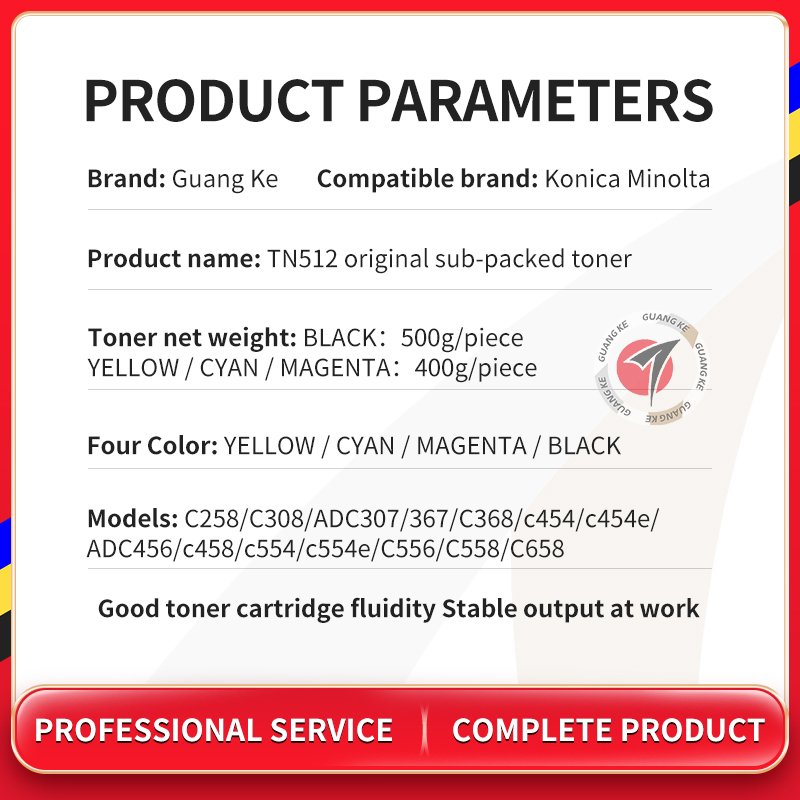 Tn 512 Tn-512 for Konica Minolta Bizhub C454 C554 C454e C554e Tn512 Toner Cartridge