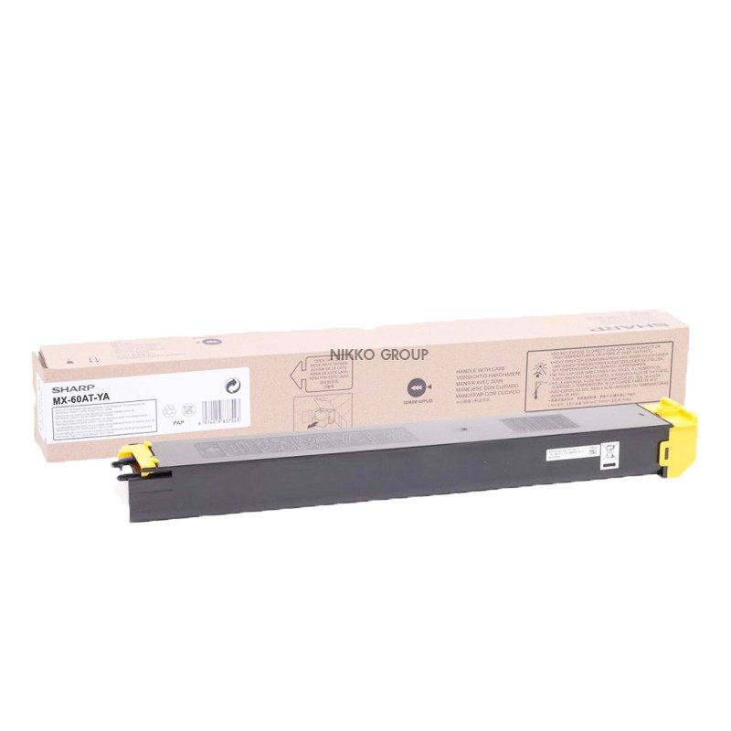 Original Sharp Compatible MX-61ATCA and MX-60ATCA Cyan Toner Cartridges