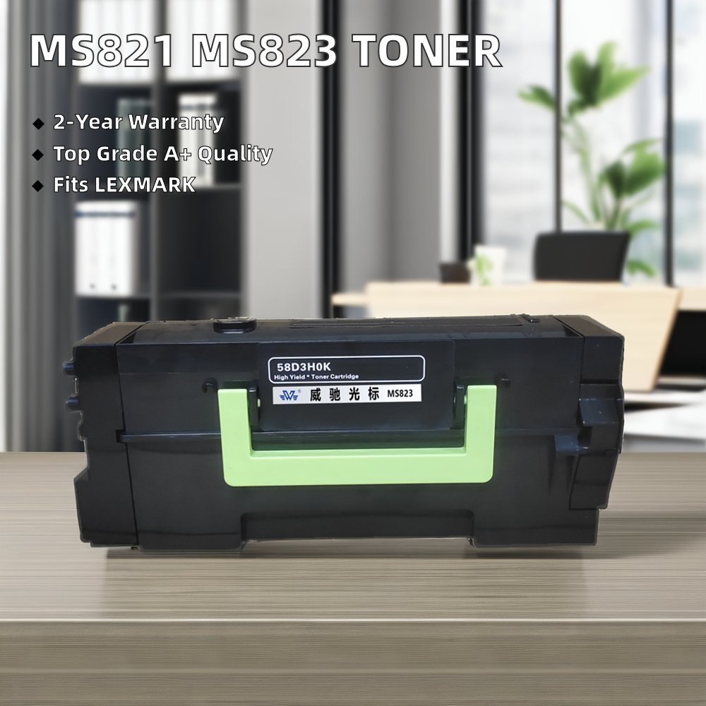 Compatible Lexmark MS821 MS823 Toner Cartridge for MX721ade MX721adhe MX722ade MX722 MX822 MX822 Printers Plastic Material
