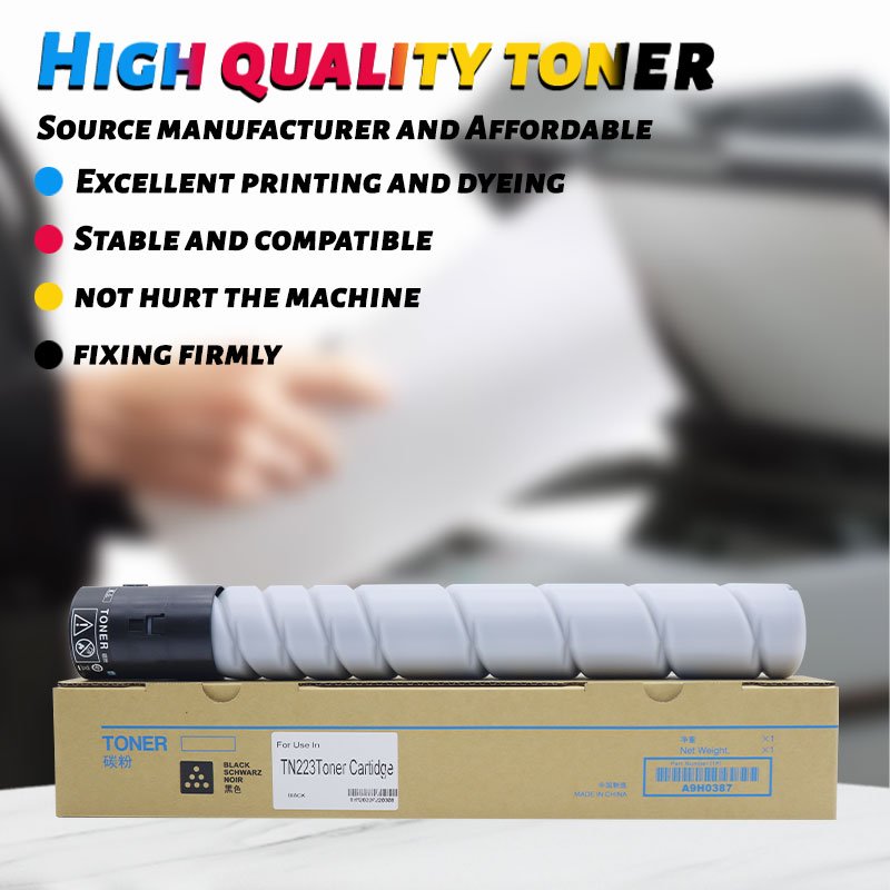 TN223 224 High capacity Toner Cartridges for Konica Minolta Compatible Bizhub C226 256 266 7222 7226