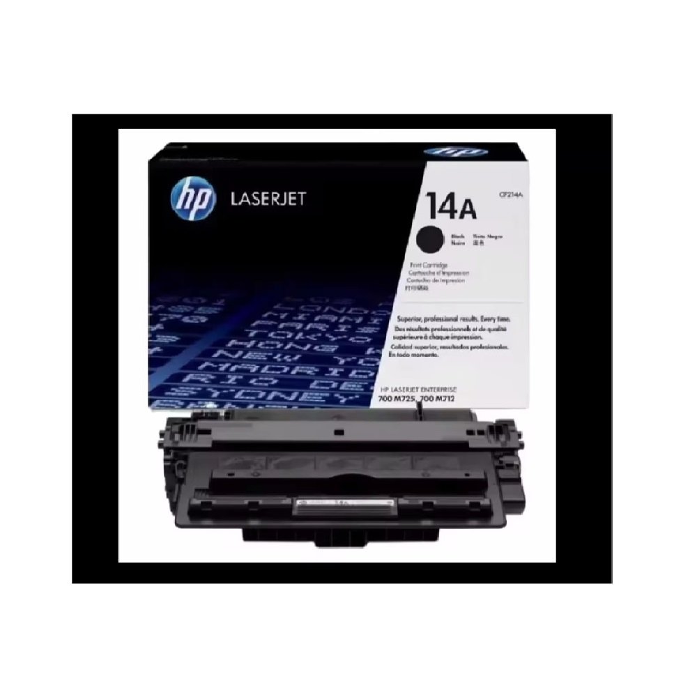 HP Premium LaserJet Toner Cartridge CF214A 14A Black 10K Pages Original Standard Capacity Cartridge for Premium Printers