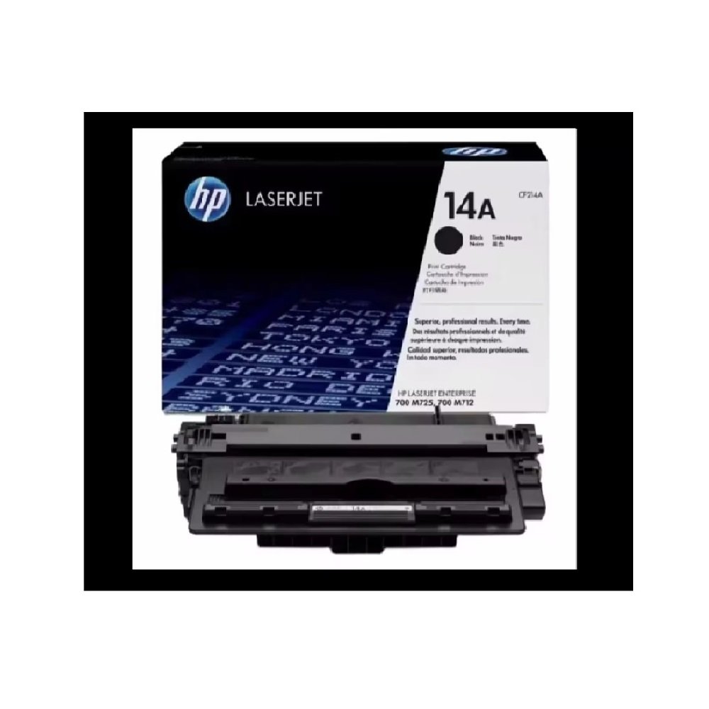 HP Premium LaserJet Toner Cartridge CF214A 14A Black 10K Pages Original Standard Capacity Cartridge for Premium Printers
