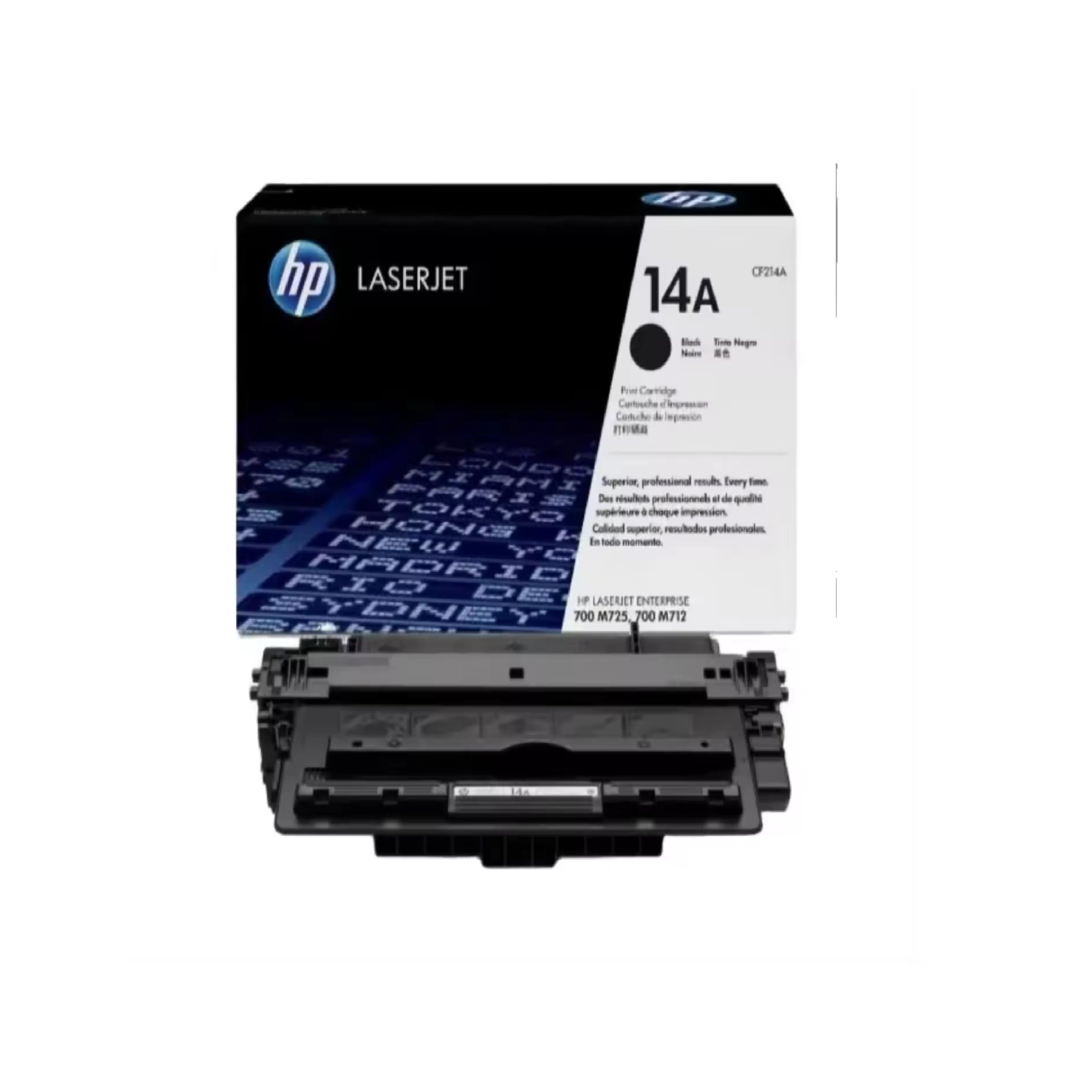 HP Premium LaserJet Toner Cartridge CF214A 14A Black 10K Pages Original Standard Capacity Cartridge for Premium Printers