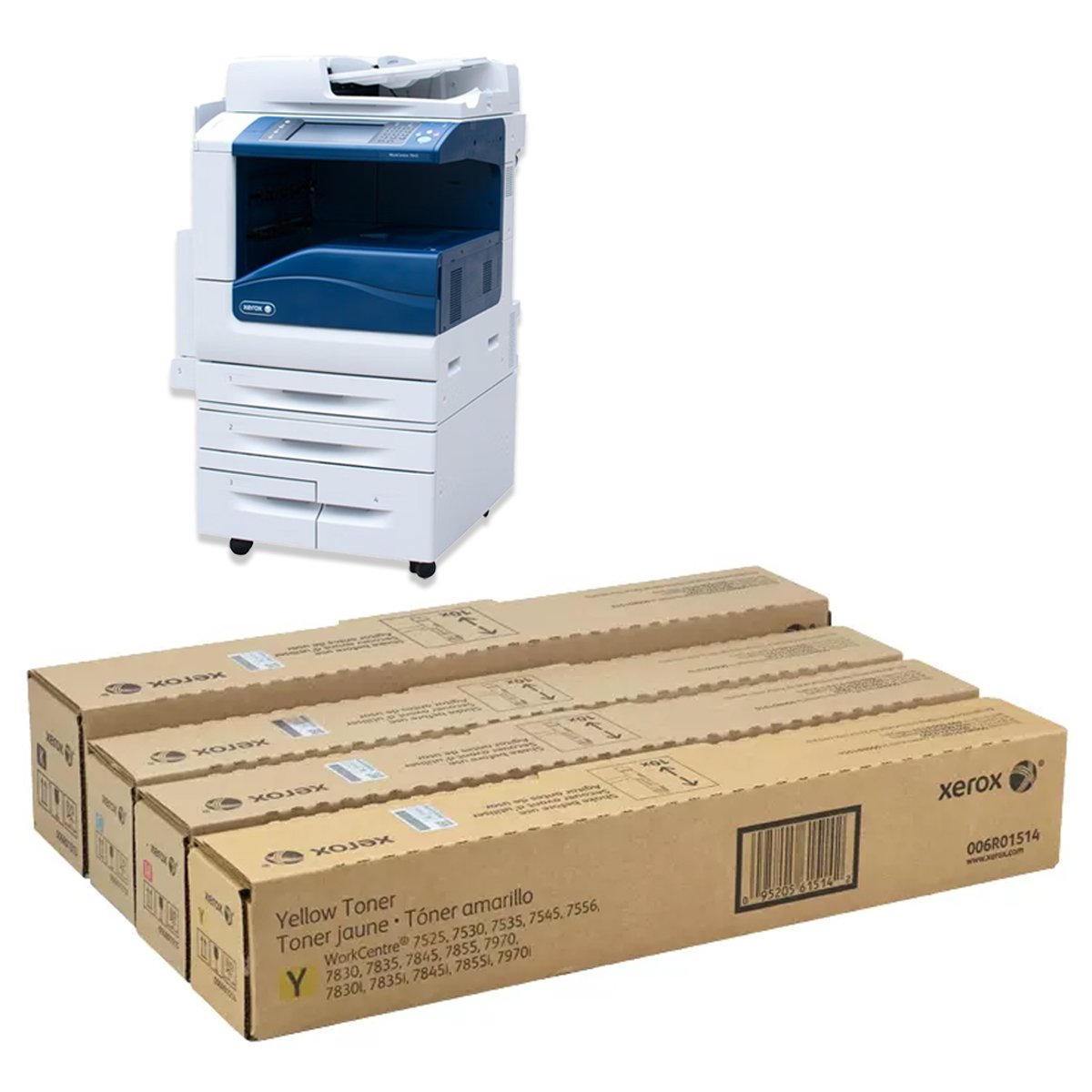 US version Original Genuine Toner WorkCentre C7830/7835/7845/7855 Toner Cartridge for use in Xerox copier machine