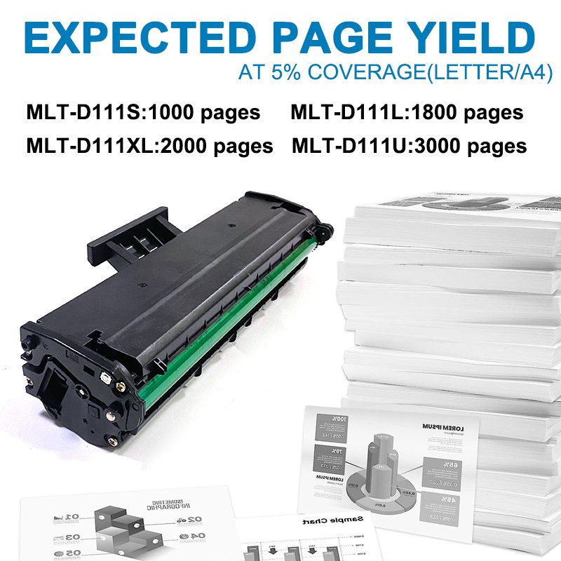 Compatible Toner Cartridge Replacement for Samsung MLT-D111S MLT111S D111S 111S 111L for Samsung M2020, M2020W SL-M2070W