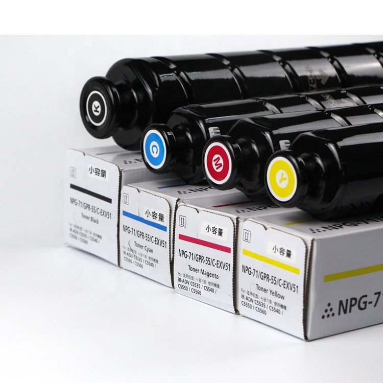 Premium Quality NPG71 GPR55 EXV51 Toner cartridge For Canon ADV C5550 C5560 C5735 C5760 Copier Toner