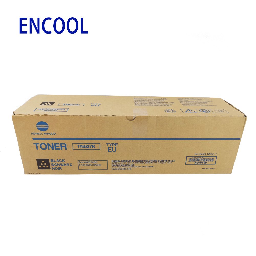 Original Konica Minolta Toner Cartridges Tn627 for use in Bizhub C1060 C1070 C12000 C14000 EU version