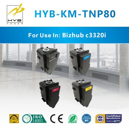 TNP80 toner cartridge for use in Konica Minolta Bizhub C3320i