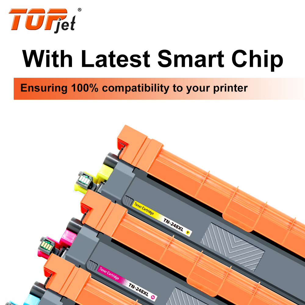 Topjet TN248XL TN 248 TN-248XL Compatible Color Toner Cartridge For Brother HL L3215CW L3220CW DCP L3515CDW L3740CDW Printer
