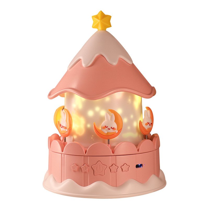 Hot Selling Star Sky Projector Night Light Decoration Rotary Kindergarten LED Baby Light Children's Bedroom Music