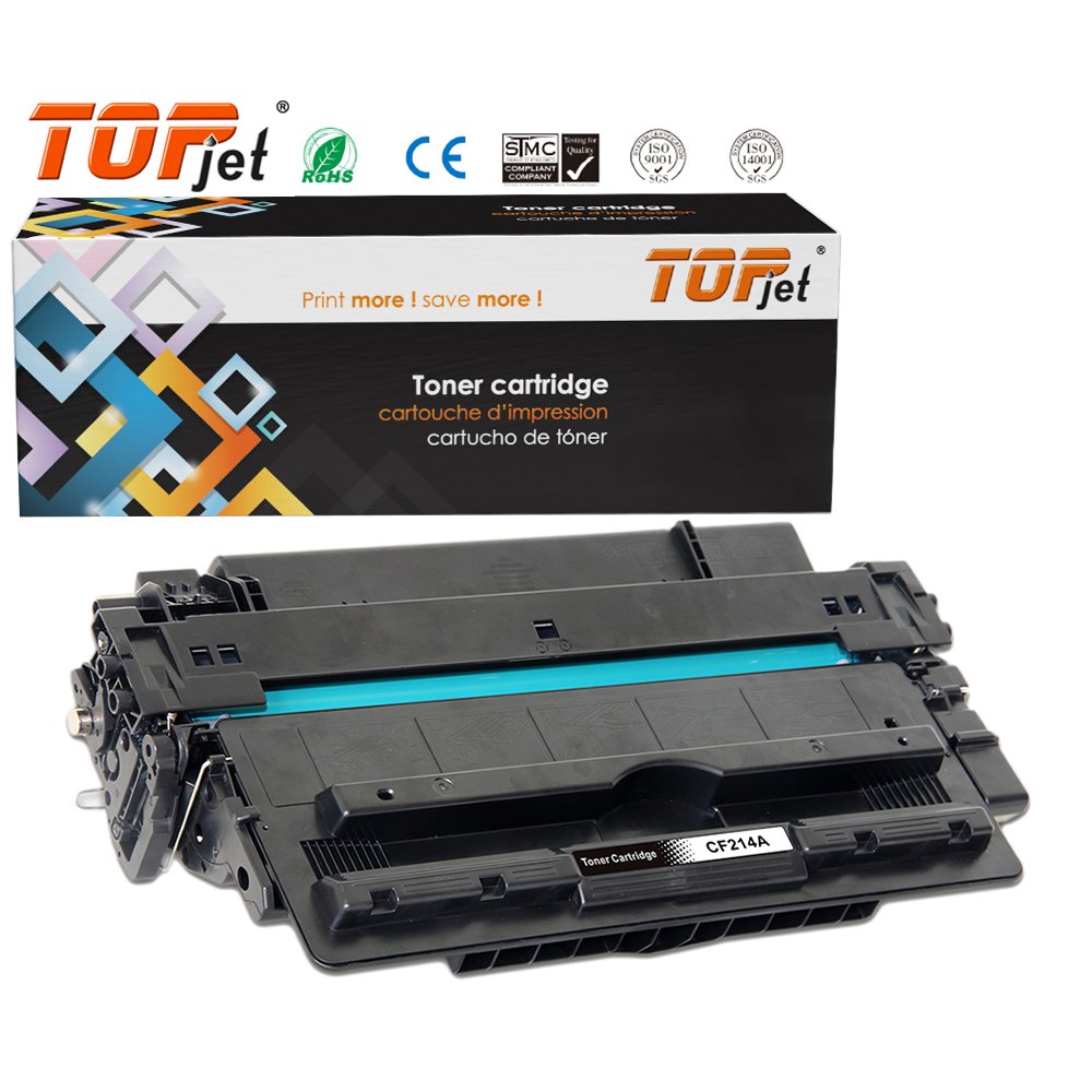 Topjet CF214A 214A CF214 14A Laser Toner Cartridge Compatible For HP LaserJet Enterprise 700 M712dn M712xh M725 Printer