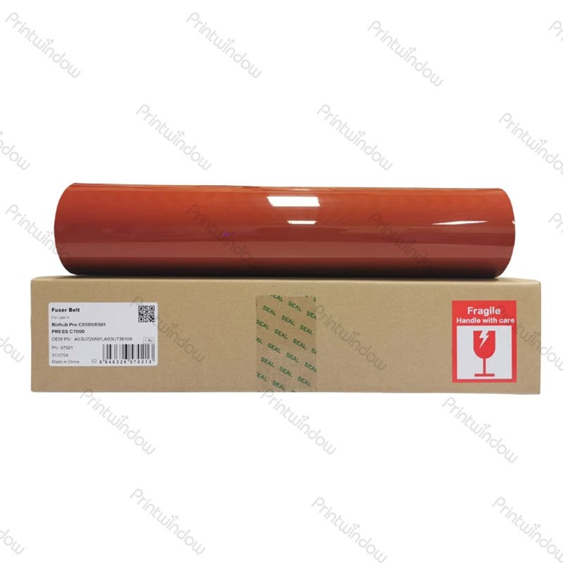PRINTWINDOW!!!Imported high quality Fuser Film Sleeve A03U736100 For KONICA MINOLTA Pro C6000 C7000 C7000P C70HC Fuser Belt