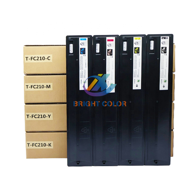 High Page Yield Photocopier Machine Factory Supplies Color Toner Cartridge T FC210 For Toshiba E-Studio 2010 2510AC Spare Parts