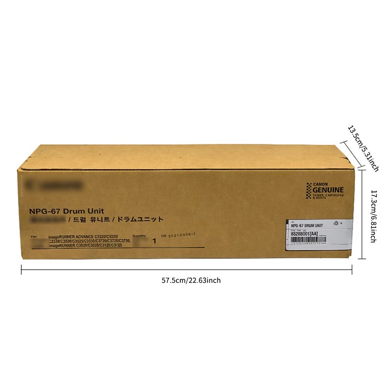 Original Drum Unit For Canon NPG-67 iR-ADV C3320/ C3325/ C3330 /C3020/ 3530/ C3525/ 3520/3120/C3720 3730 GPR-53/C-EXV49 100% NEW