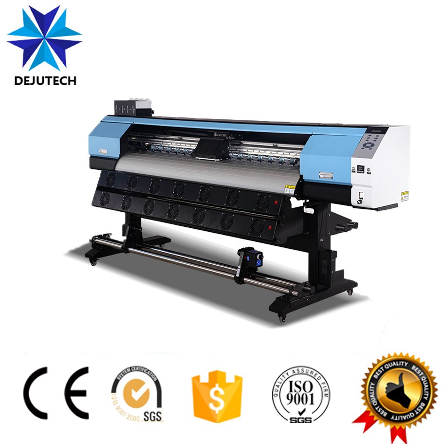 Guangzhou Deju 1.6m 4 color small eco-solvent printer for sale