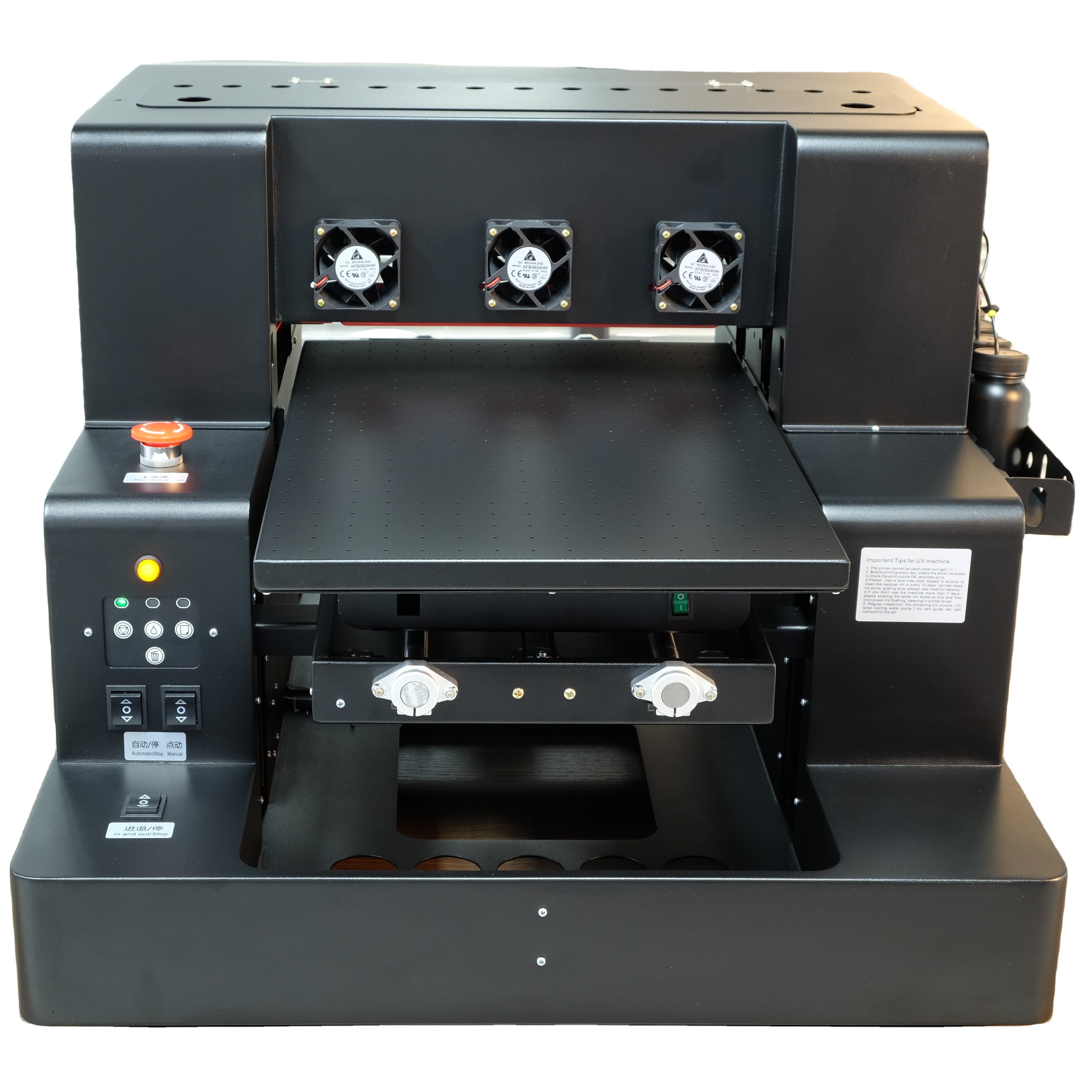 A3 SIZE UVV Glossy DTF Printer UV Varnish Printer PET Film Sticker Heat Transfer Printing Machine 6 Color CMYKWV Flatbed Printer