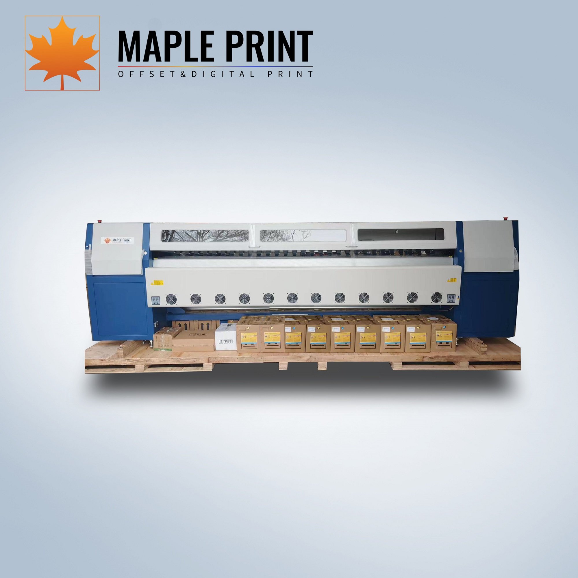 Inkjet Printer with 508GS printhead 4 or 8 pcs for outdoor material advertisement