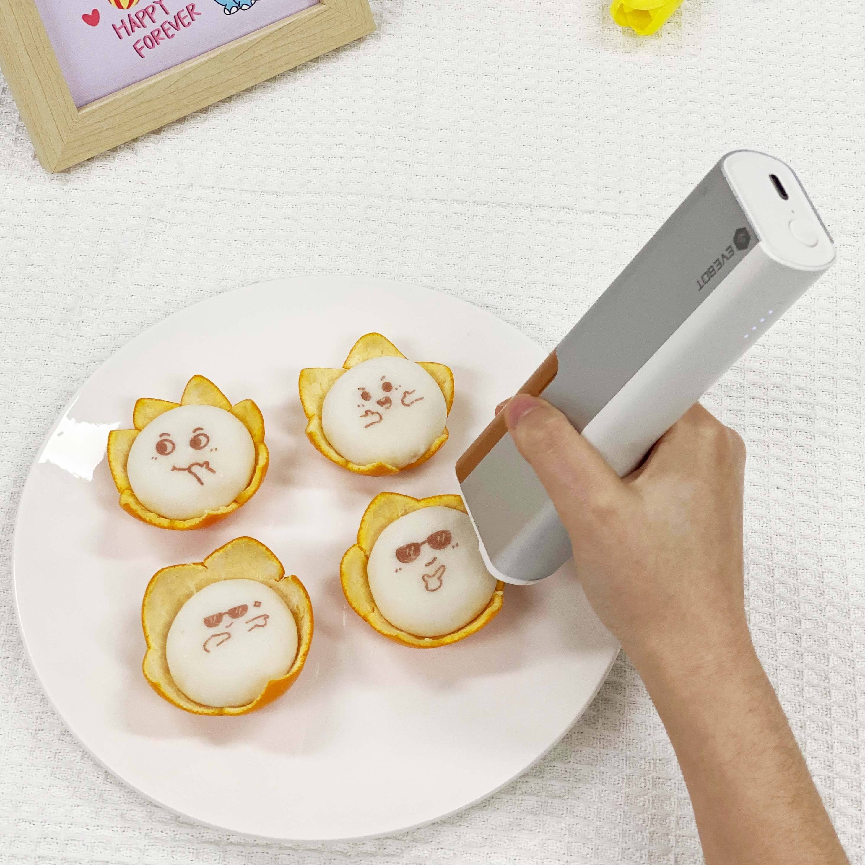 Edible Food Printer Tattoo Expiry Date Inkjet Printer Printpen Digital Handheld Portable Coffee Cake Macaron DIY Printer