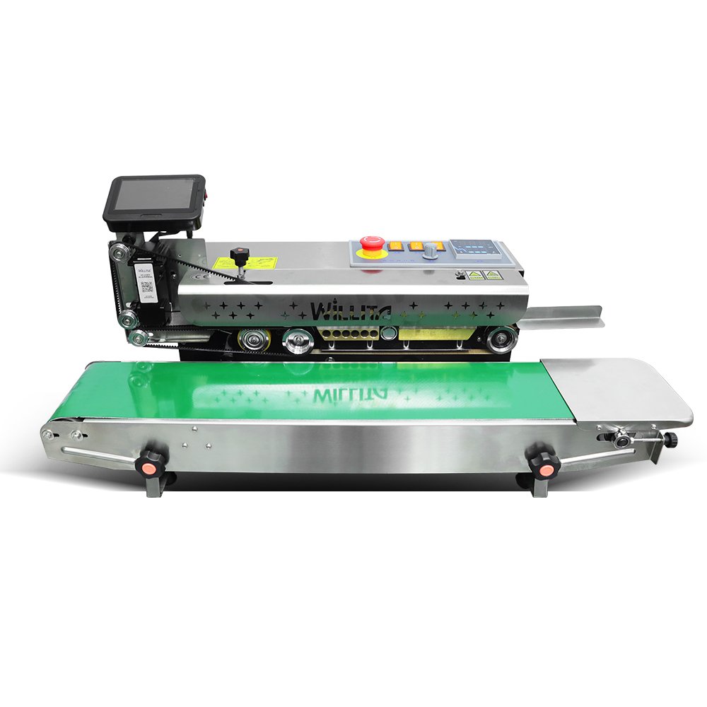 TIJ Inkjet Printer for Automatic Continuous Band Sealer Film Plastic Paper Coffee Tea Bag Sealer Date Coding Sealing Machine