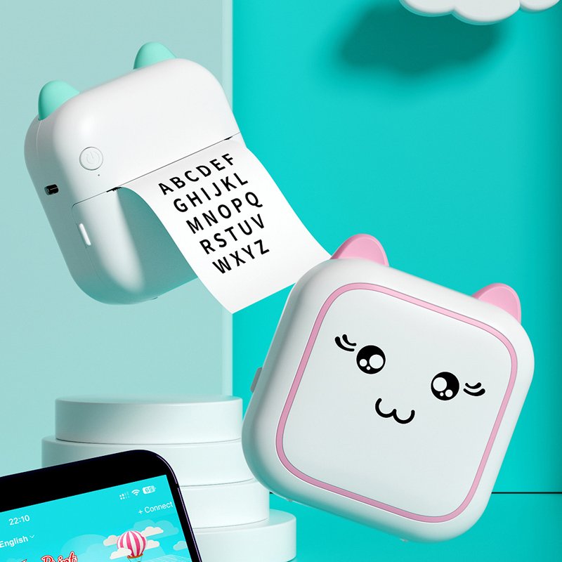 Discount Adhesive label printing machine Wireless thermal paper Phone sticker image Printer