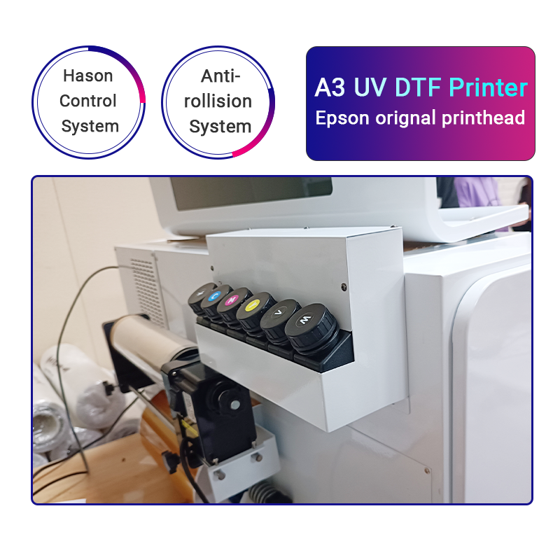 Zoomjet Automatic High Definition A3 Uv Printer Digital Inkjet Printers Dual Xp600 Printhead Printing Machine
