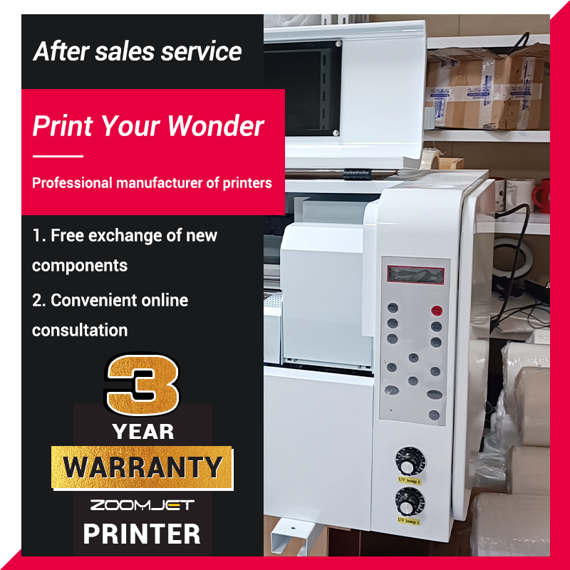 Zoomjet Automatic High Definition A3 Uv Printer Digital Inkjet Printers Dual Xp600 Printhead Printing Machine