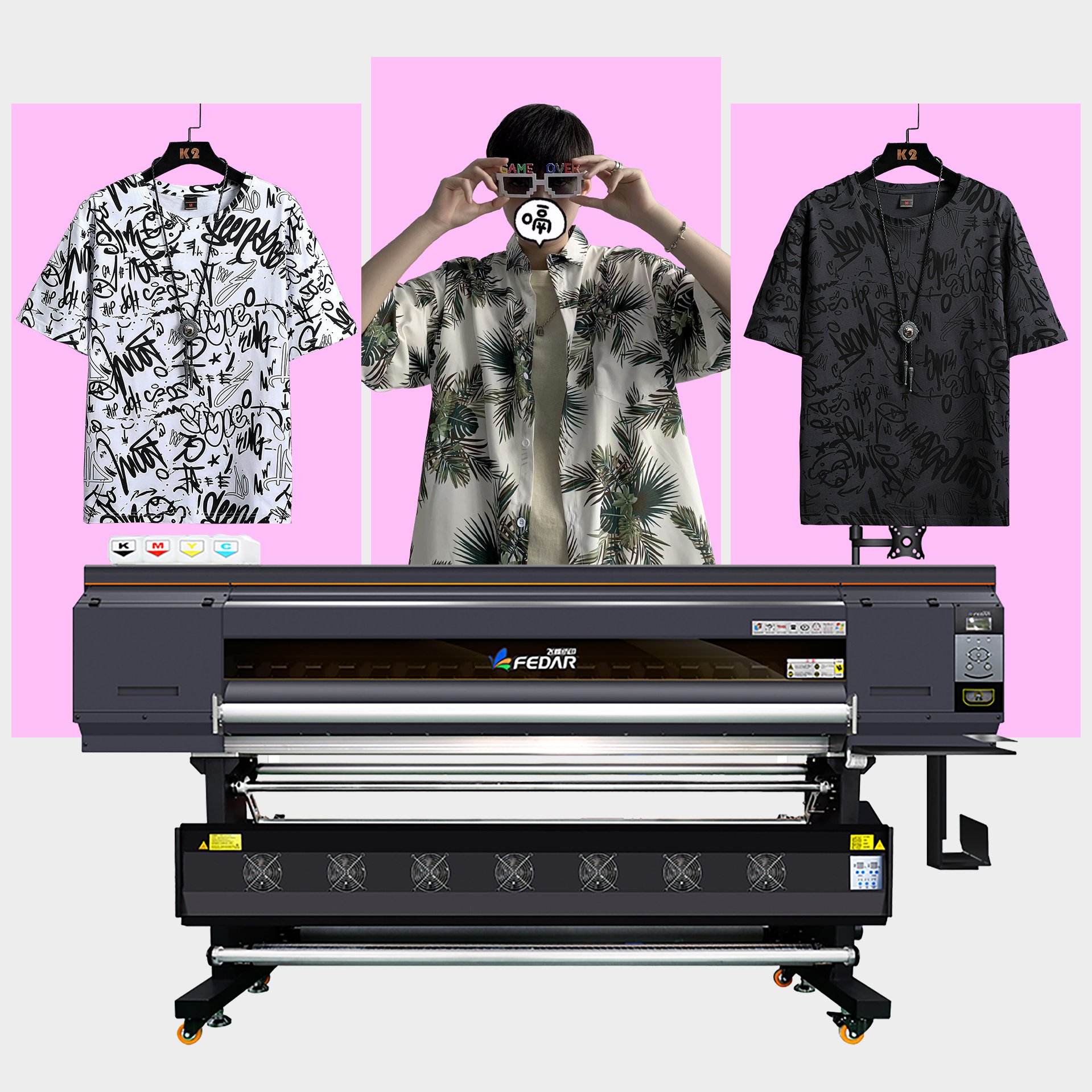 Sublimation Printer I3200*3 Heads Dye Direct Textile Sublimation printer