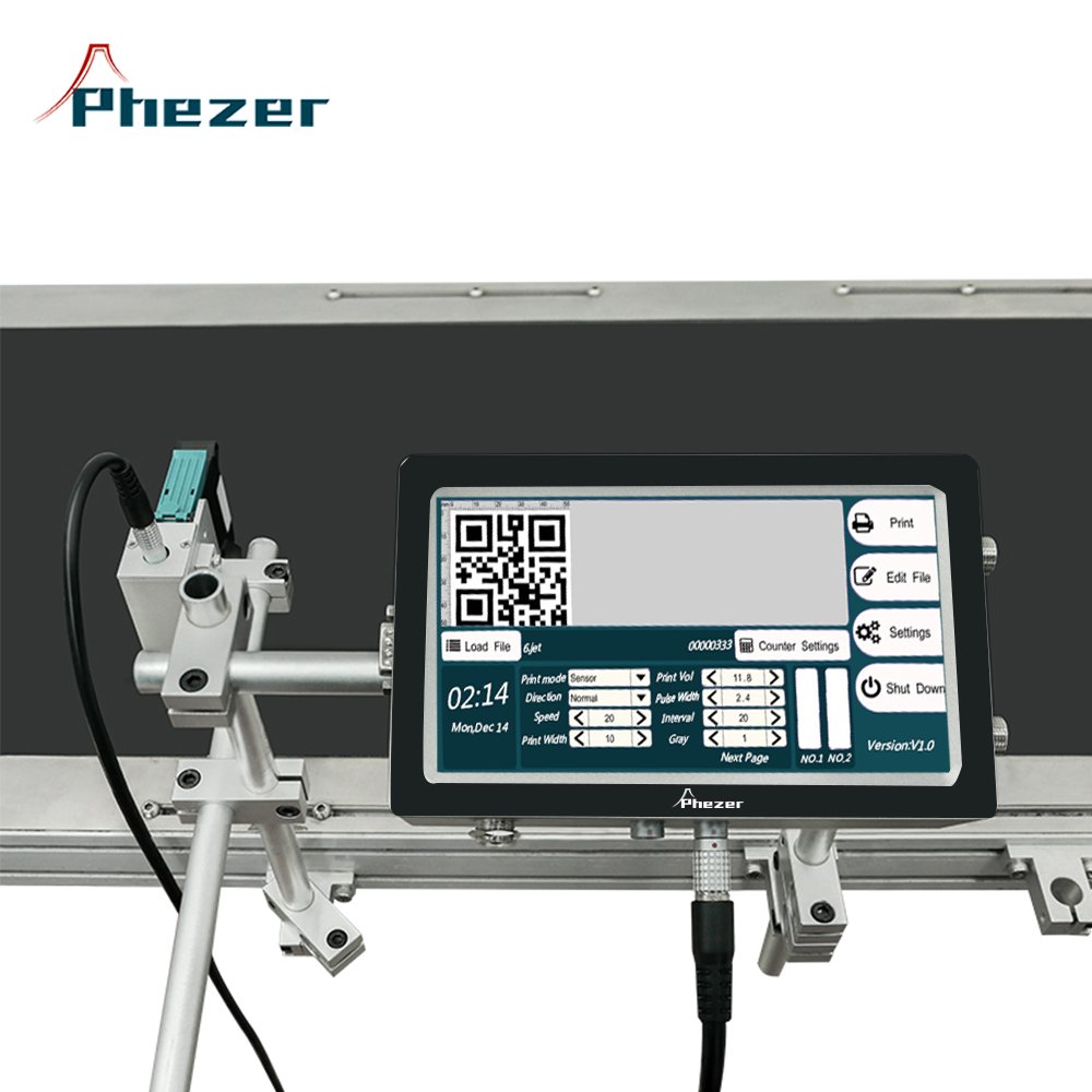 Easy To Operate Industrial Design Text Image DHEA Ea Thermal Online Inkjet Printer