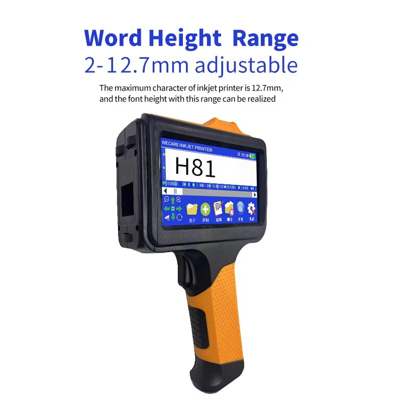 Portable handjet inkjet printers Automatic Handheld Printer With Ce High Definition Date Batch Code best before date printer