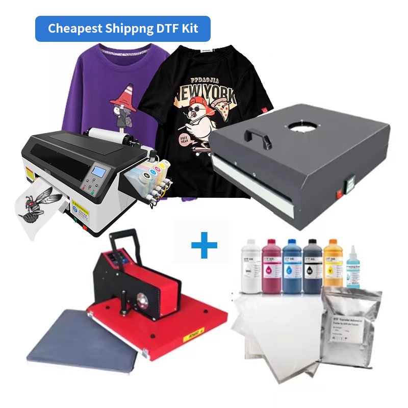 DOMSEM Automatic Inkjet Printers A3 A4 Dtf Machine Printer Desktop Textile Printing Machine Dtf Printer with Dual heads