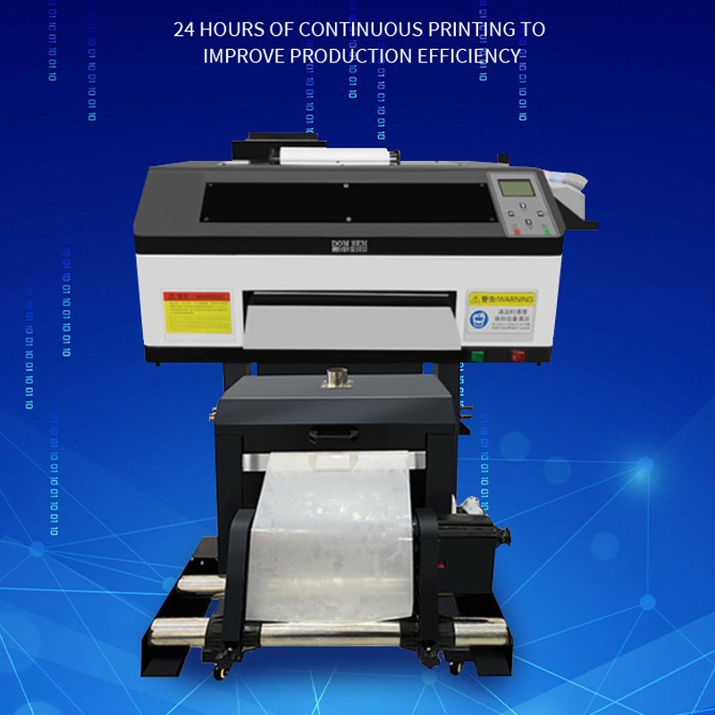 DOMSEM Automatic Inkjet Printers A3 A4 Dtf Machine Printer Desktop Textile Printing Machine Dtf Printer with Dual heads