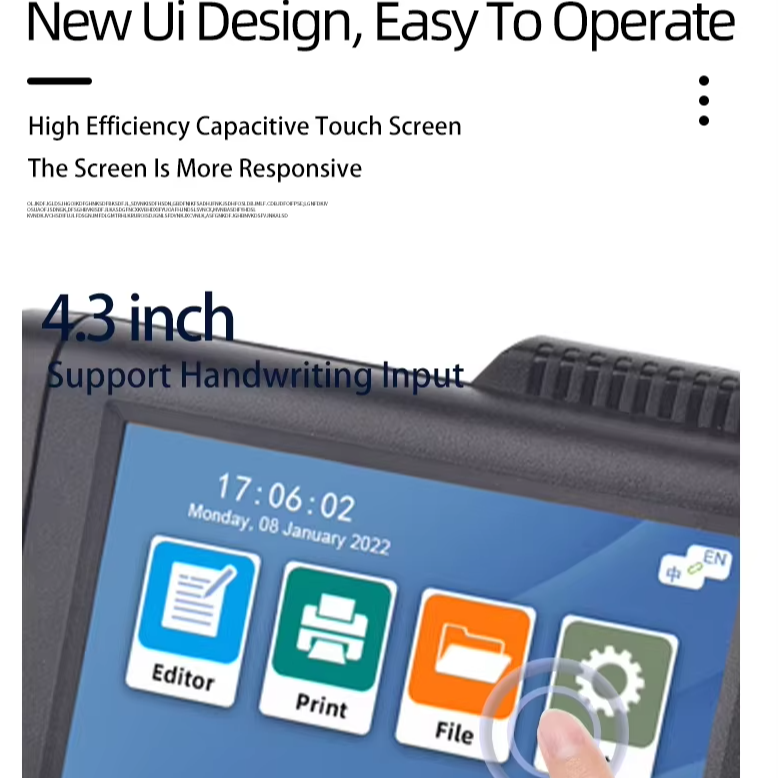 Smart M10 inkjet printer touch screen high-definition printing of text and expiration date printing