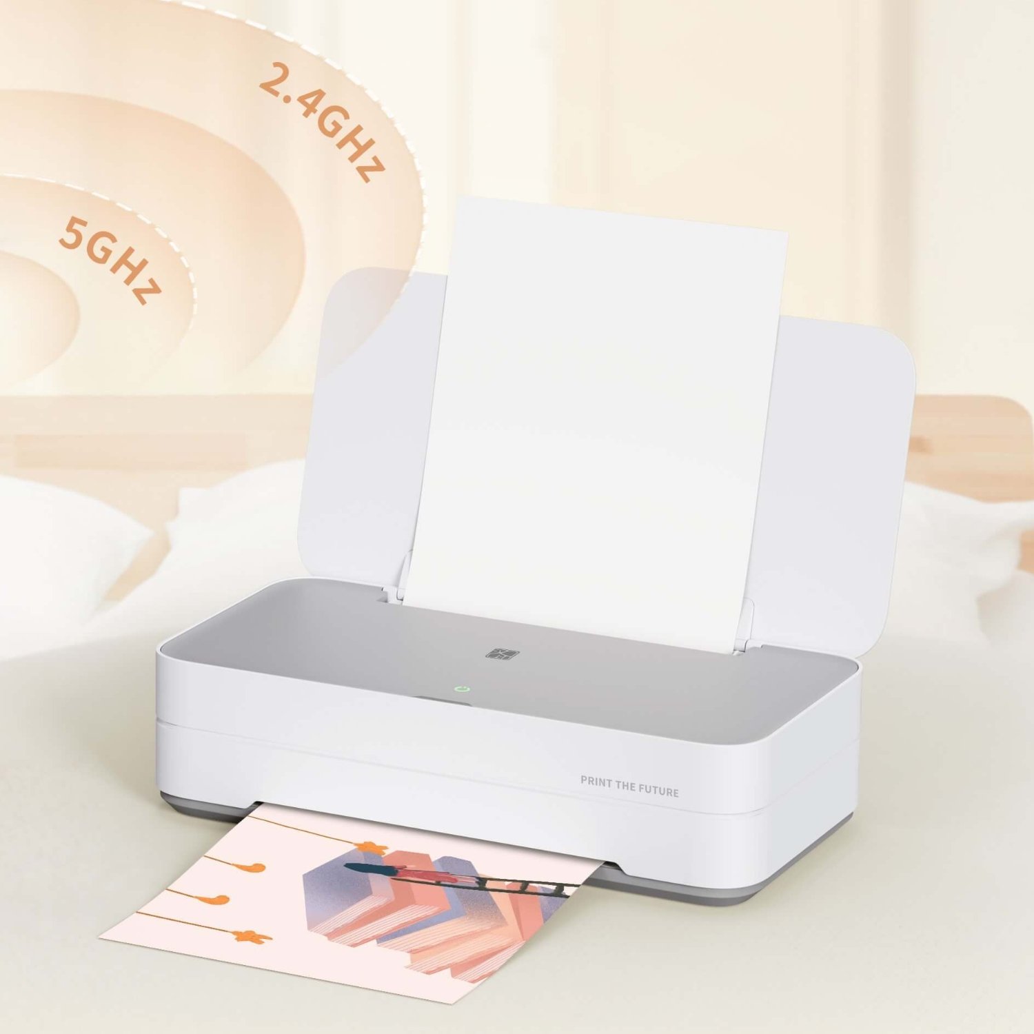 HPRT V1 Portable Inkjet Printer Color Printer Wireless Mobile Printing Capability