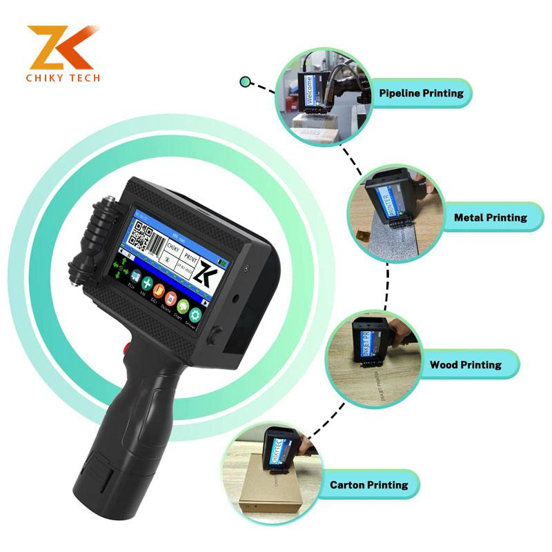 Manufacture Continous Double Nozzle Portable Handheld Inkjet Printer For Expiry Date