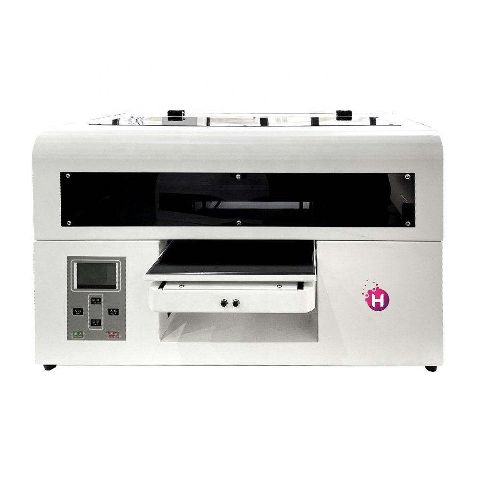 Newest A4 UV Inkjet Flatbed Printer with XP600 Head Automatic 3D embossing Raised Texture