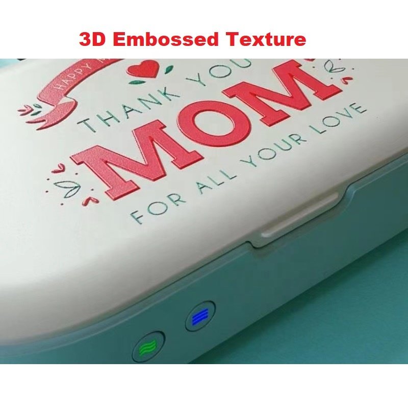 Newest A4 UV Inkjet Flatbed Printer with XP600 Head Automatic 3D embossing Raised Texture
