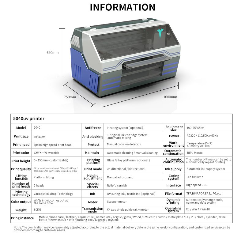 Factory direct sale A2 Size Digital Printer For T Shirt Anti-Blu-ray Radiation Protection A2 Uv Printer