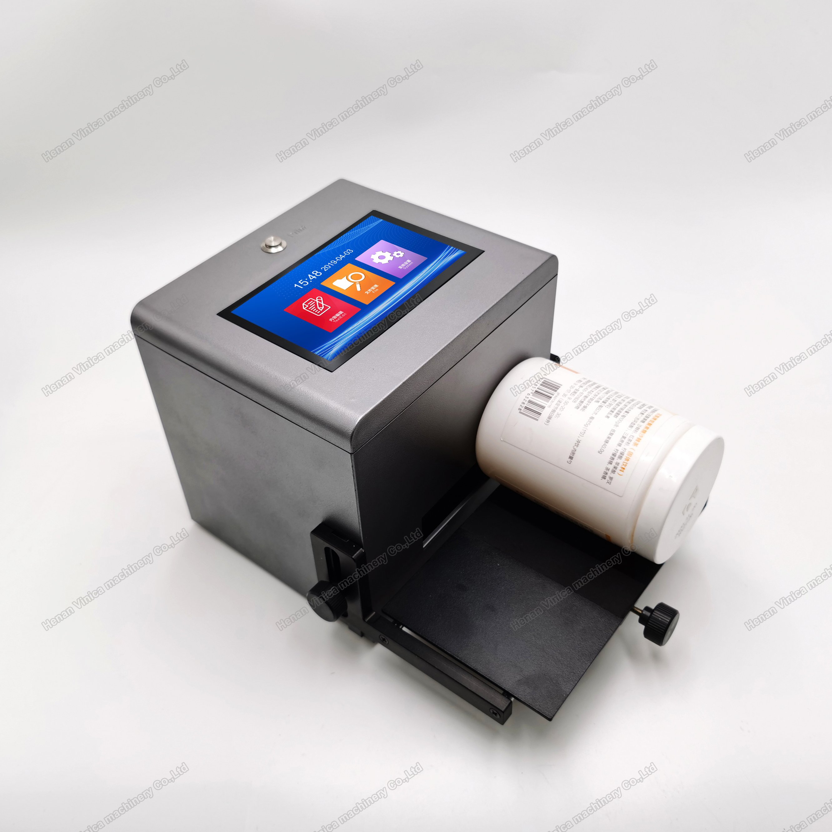 Desktop static inkjet printer for pet bottle /plastic bag printing machine