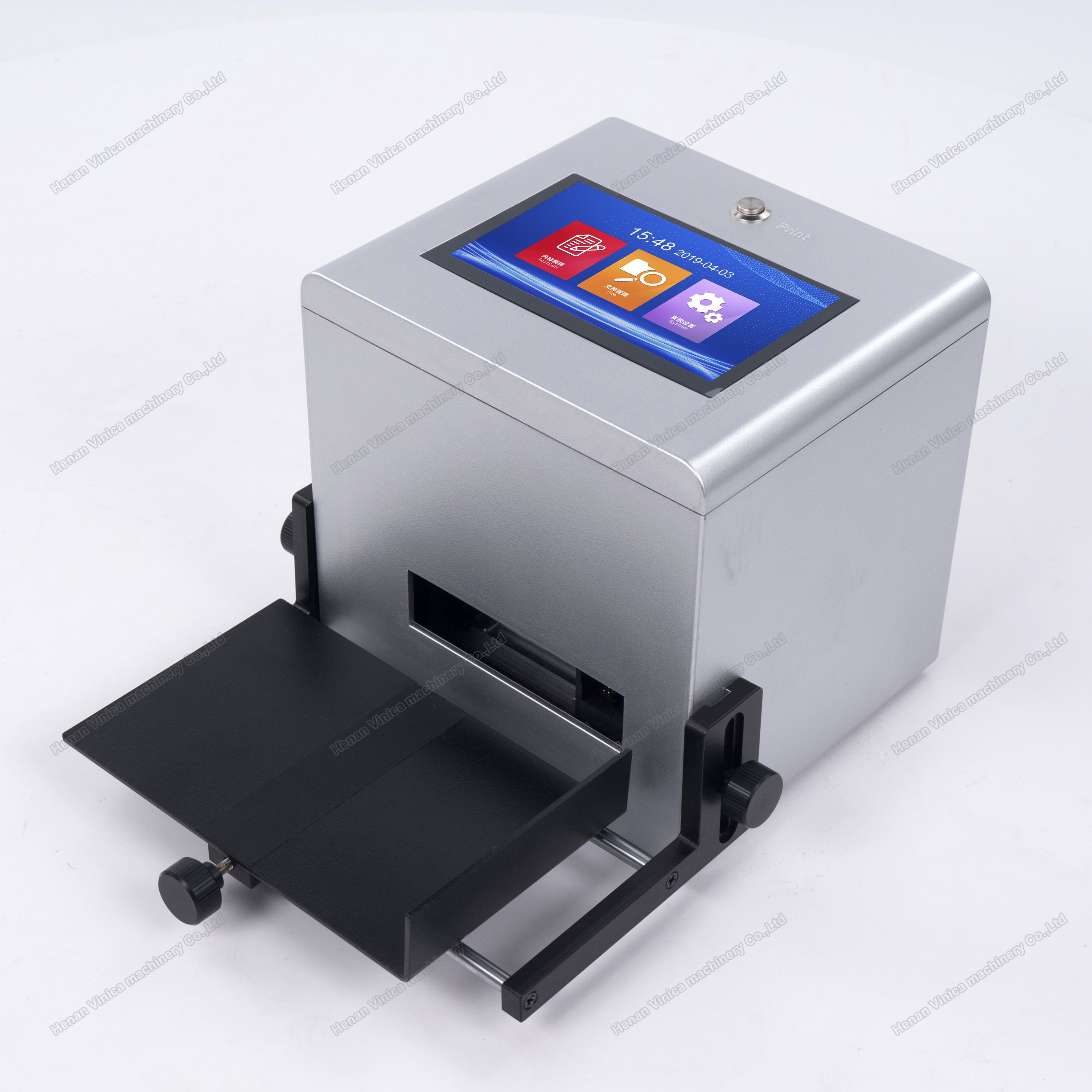 Desktop static inkjet printer for pet bottle /plastic bag printing machine
