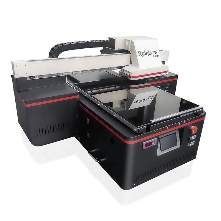 A2 new design digital flatbed cover inkjet automatic wood canvas pcb card printer pvc flatbed UV printing shop machine