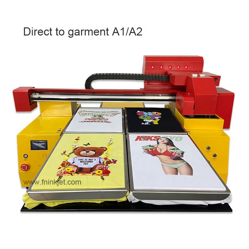 Automatic Cleaning Wholesale Digital DTG Direct to Garment Textile Printer With Double Printheads