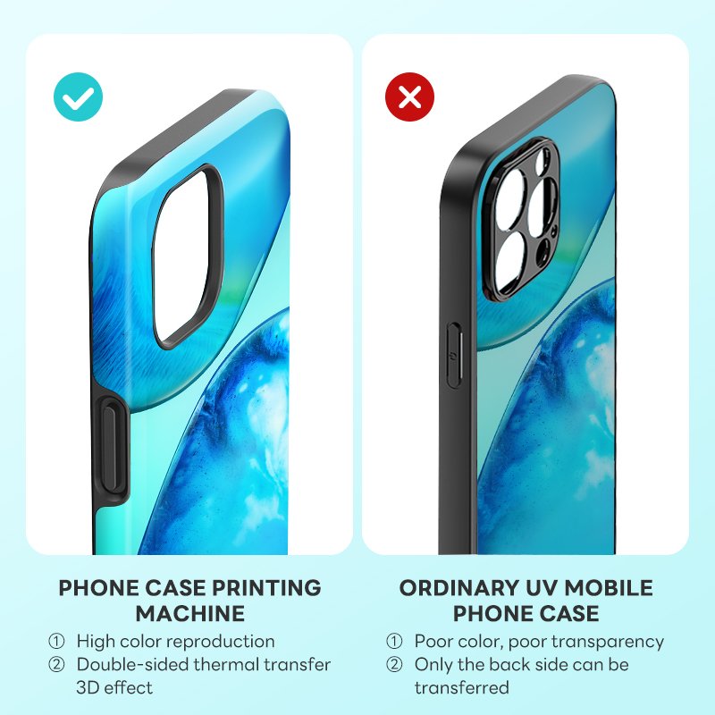 TuoLi Mobile Cover Skin DIY Mini Printer 3D Sublimation Vacuum Press Photo Printing Personalized Phone Case Custom Machine