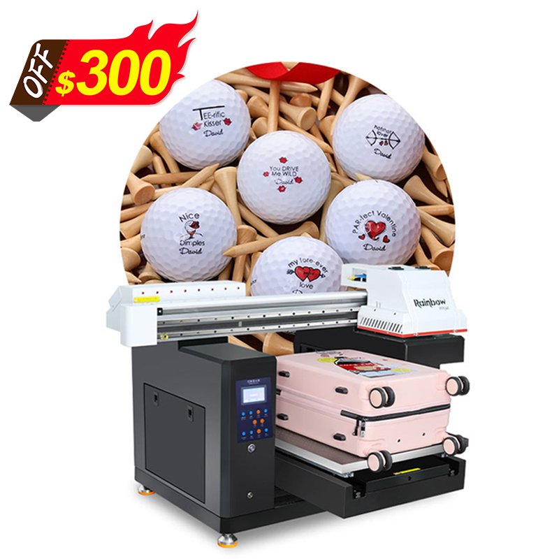 Rainbow UV direct printer with XP600 max printing size 19.7*27.6 inches for UV pvc card printer on phone case UV printer